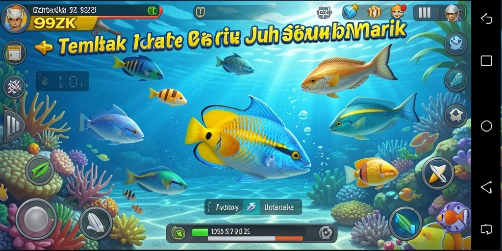 Screenshot gameplay 99ZK yang menunjukkan aksi menembak ikan yang seru.