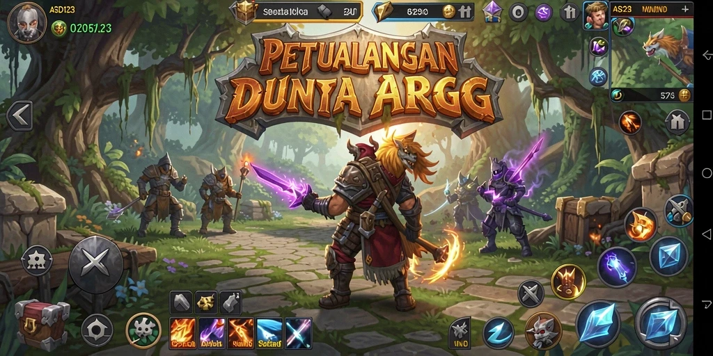 Screenshot gameplay ARPG yang menampilkan pertempuran mendebarkan.