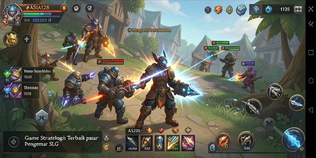Tampilan gameplay SLG yang menarik dan interaktif di ASIA128.