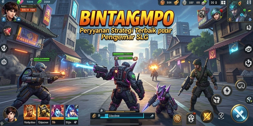 Screenshot utama BINTANGMPO menampilkan gameplay SLG yang mendebarkan.