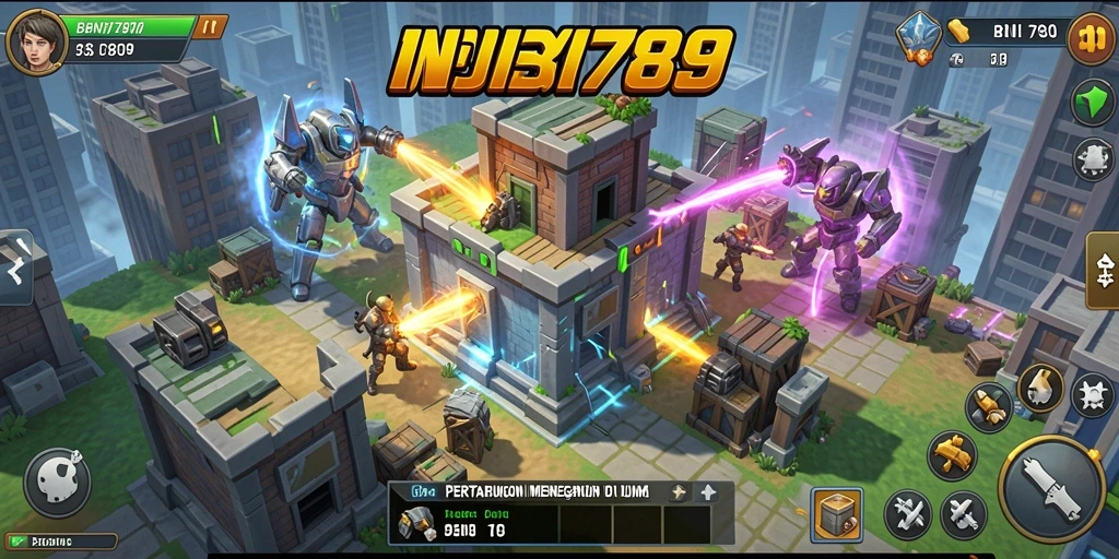 Tampilan gameplay menakjubkan BNI789 dalam aksi Tower Defense.