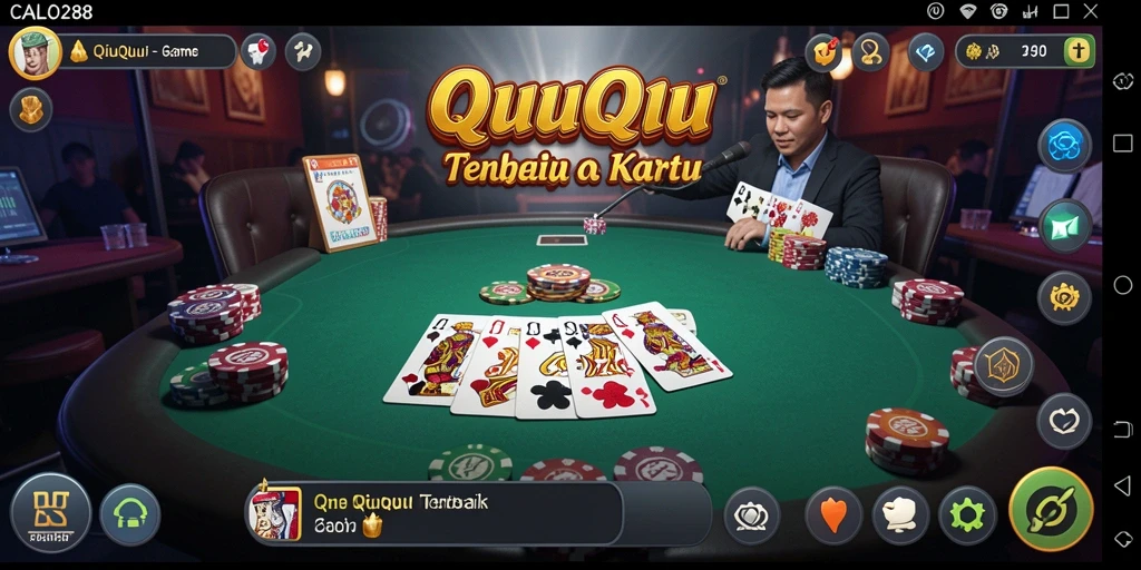 Screenshot gameplay QiuQiu yang seru dan dinamis.