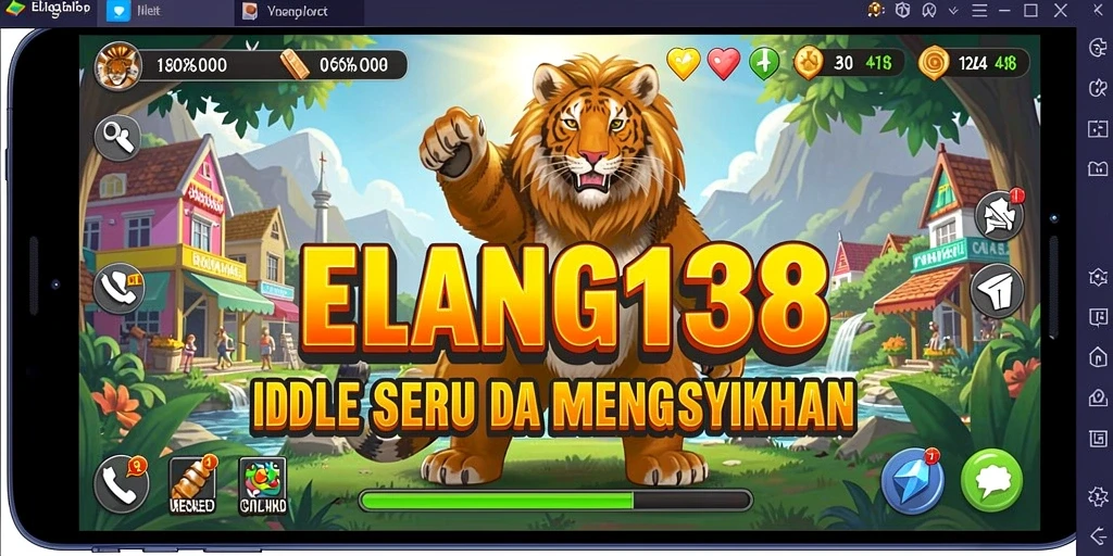 Tampilan gameplay ELANG138 dengan aksi idle yang seru.