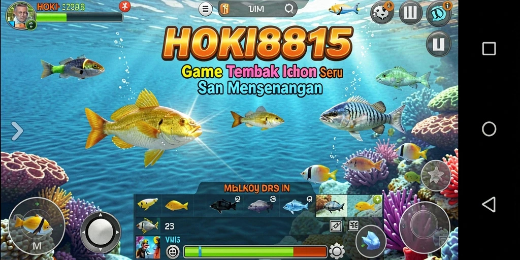 Gameplay seru HOKI8815 dengan aksi menembak ikan.