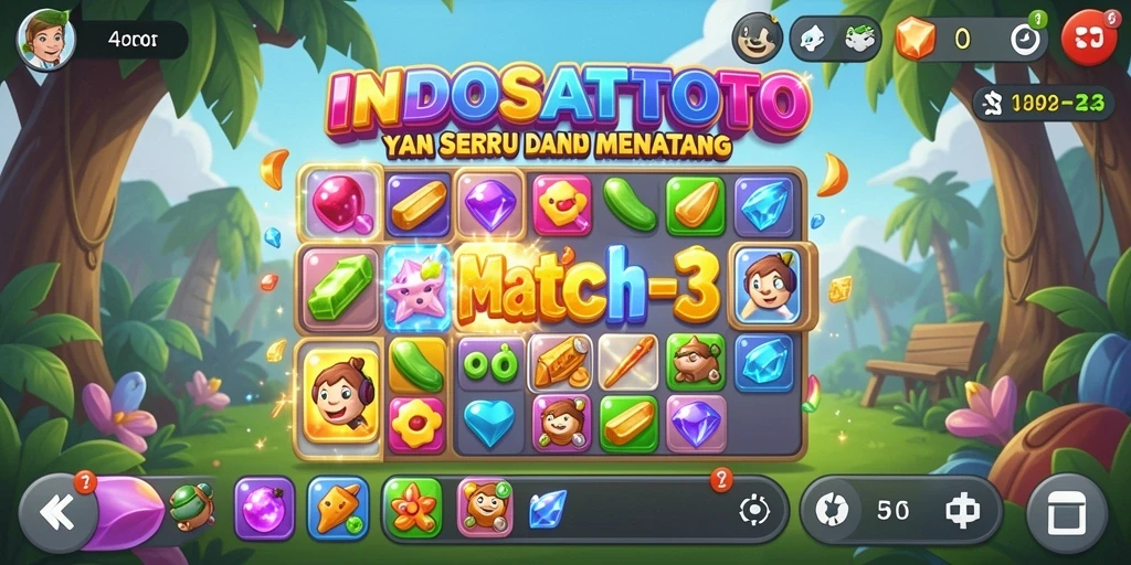 Tampilan gameplay utama INDOSATTOTO yang menarik dan penuh tantangan.