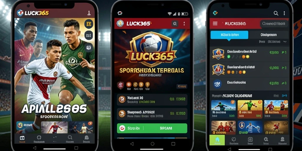 Tampilan antarmuka LUCK365 yang menarik dan mudah dinavigasi.