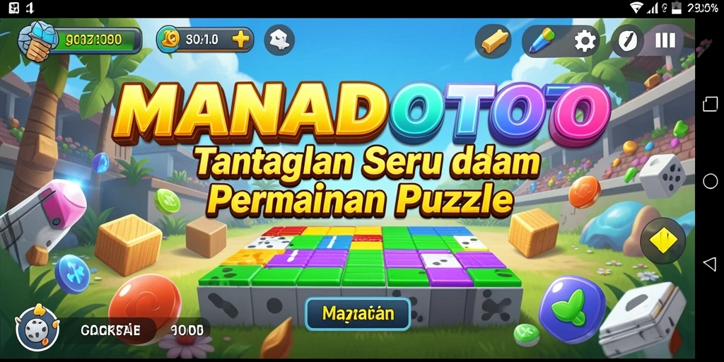 Gameplay seru dalam MANADOTOTO yang menantang logika dan kreativitas.