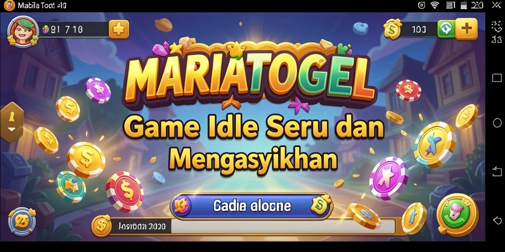Tampilan gameplay <strong>MARIATOGEL</strong> yang menarik dan penuh warna.