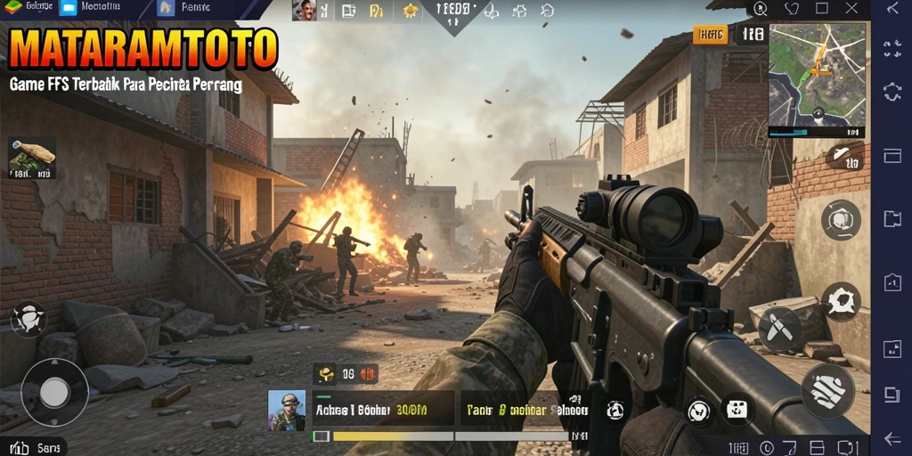 Screenshot gameplay MATARAMTOTO menampilkan aksi pertempuran seru dan mendebarkan.