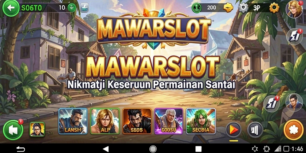 Tampilan gameplay MAWARSLOT yang penuh warna dan mengasyikkan.