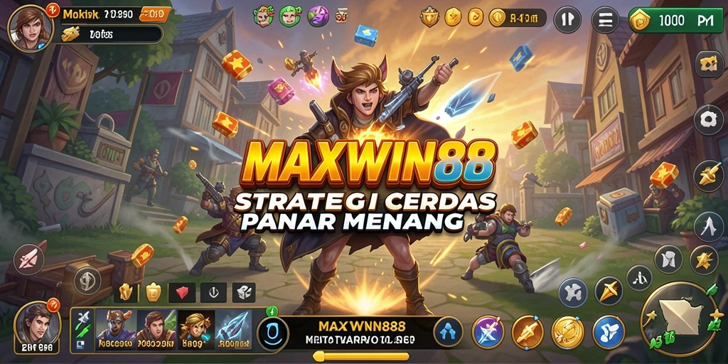 Screenshot gameplay strategi MAXWIN88 yang menegangkan dan mendebarkan.