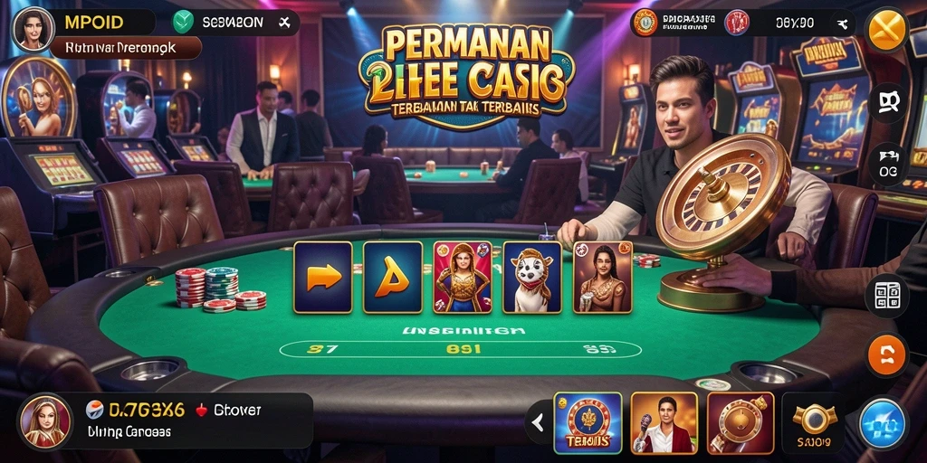 Tangkapan layar MPOID menunjukkan suasana Live Casino yang seru dan interaktif.