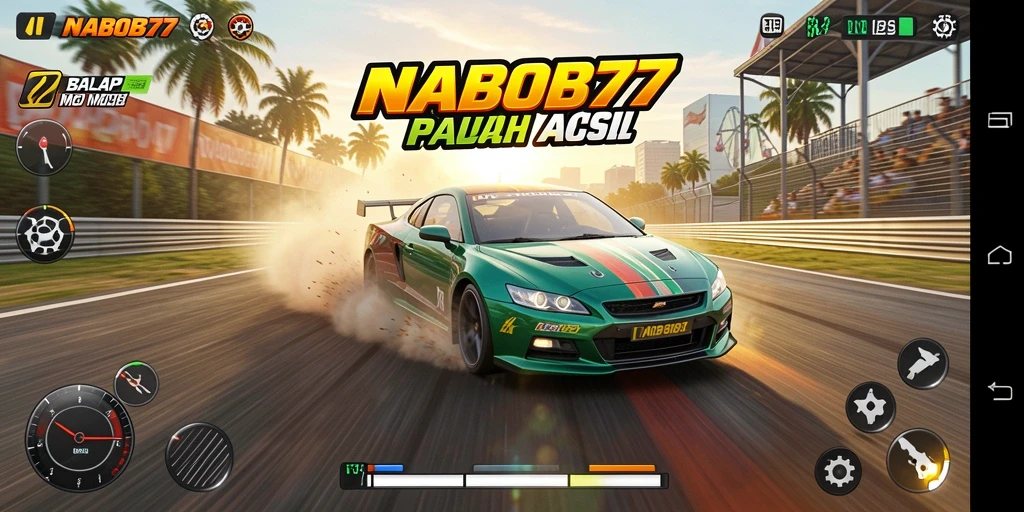 Tampilan gameplay NABOB77 yang mendebarkan dan penuh warna.