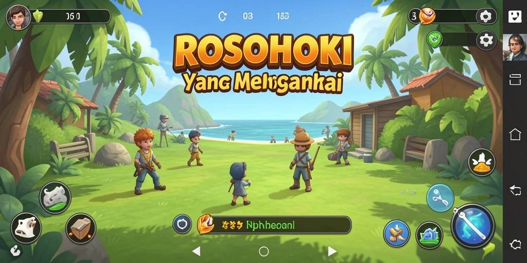 Tampilan menarik dari gameplay <strong>ROSOHOKI</strong> yang penuh warna.