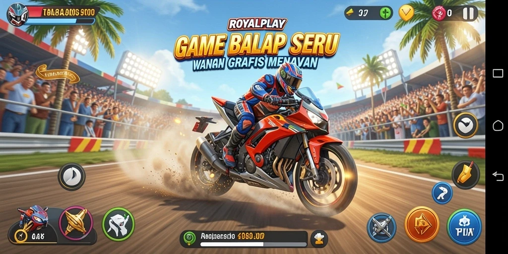 Gameplay balap yang mendebarkan di ROYALPLAY.