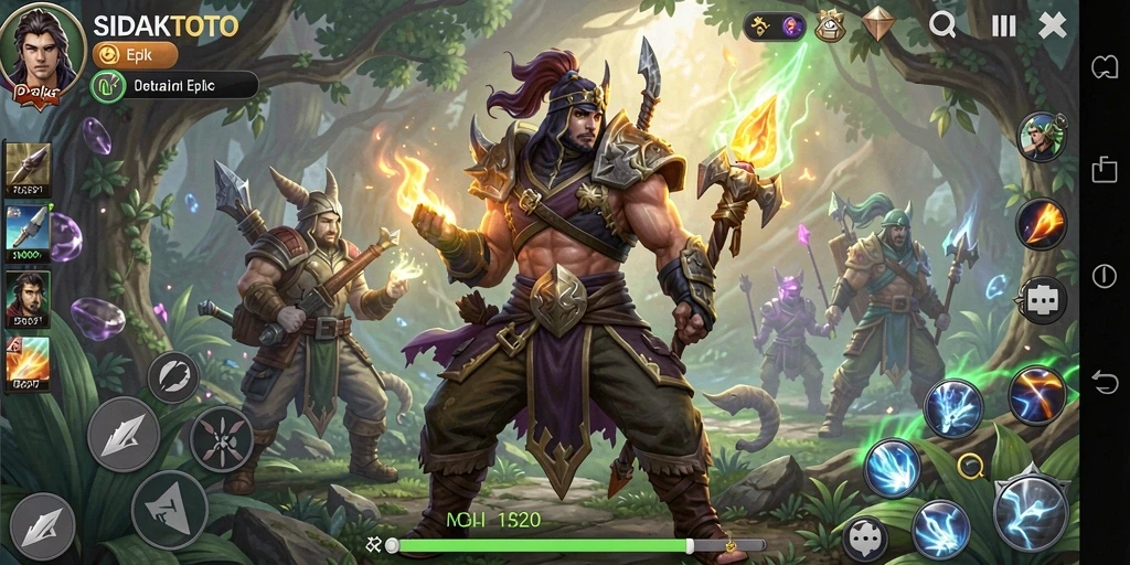 Gameplay seru di dunia fantasi SIDAKTOTO.