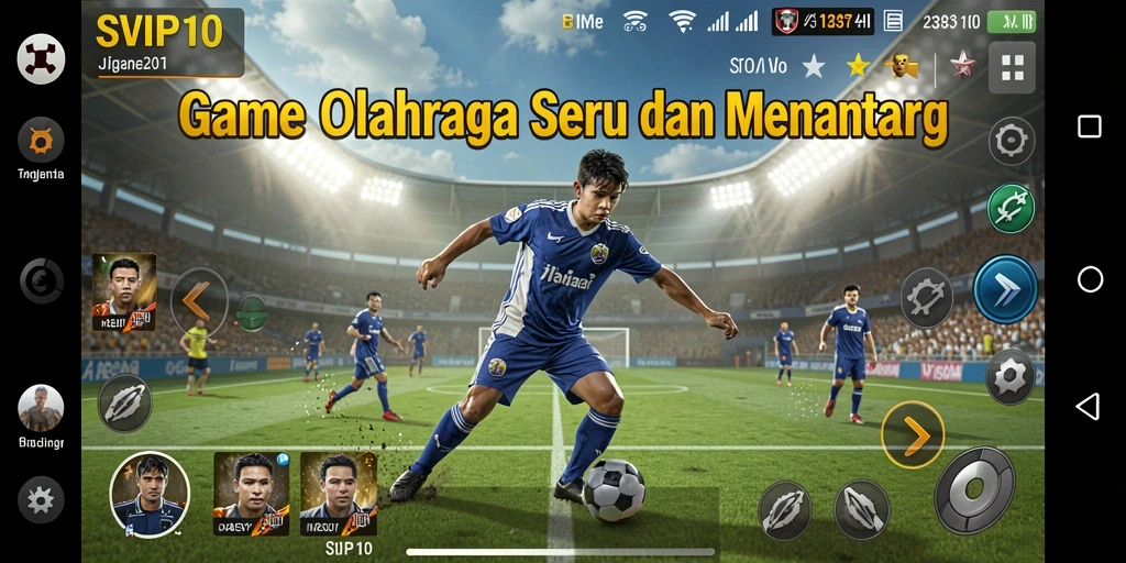 Tampilan gameplay seru dalam SVIP10 dengan berbagai pilihan olahraga.