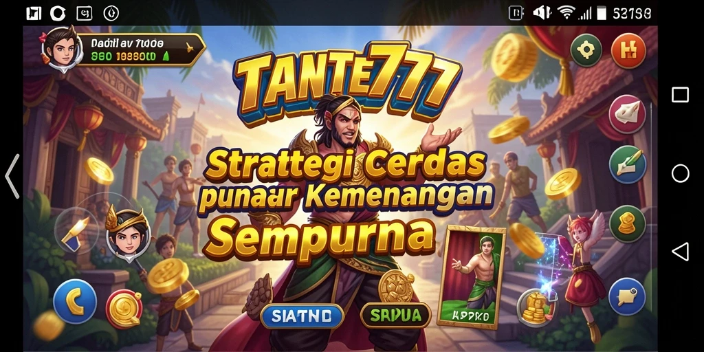 Screenshot gameplay <strong>TANTE777</strong> menampilkan pertempuran strategi yang intens.