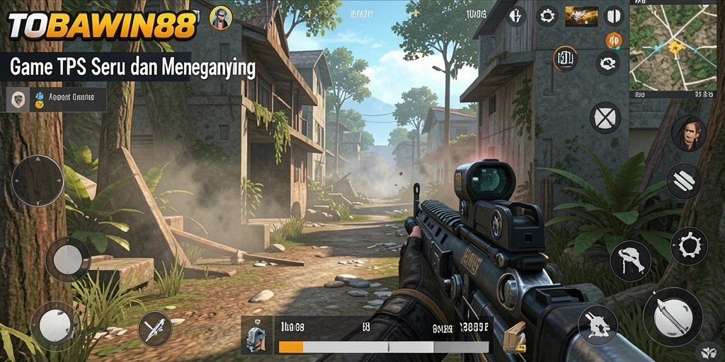 Screenshot TOBAWIN88 yang menunjukkan aksi seru dalam permainan TPS.
