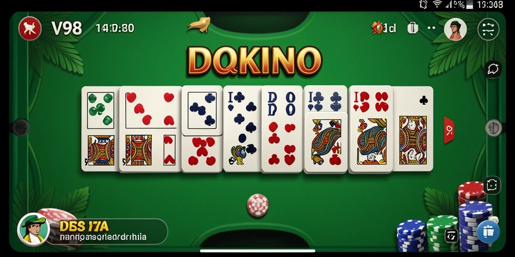 Tampilan gameplay V98 dengan suasana yang menggembirakan.